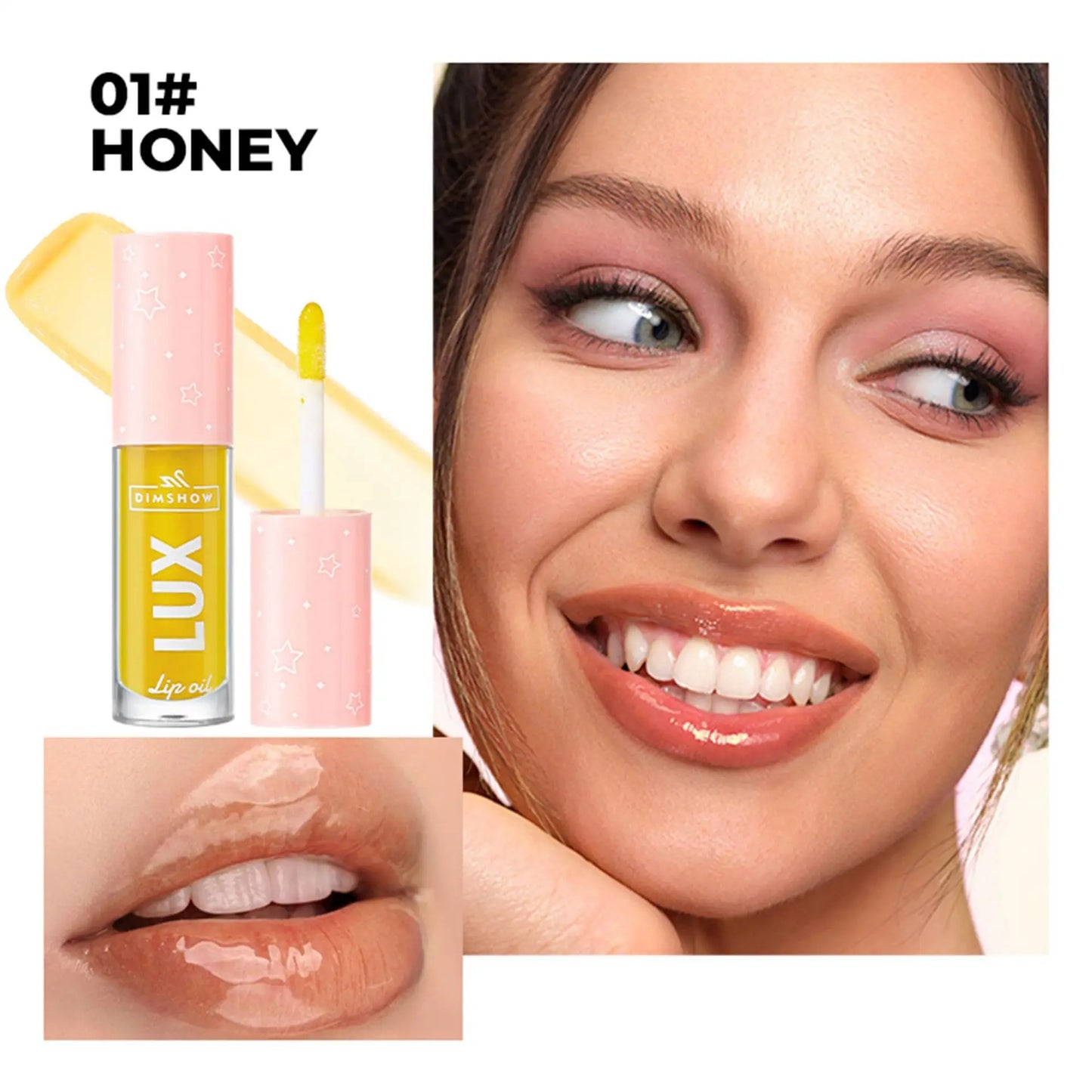 DIMSHOW 6-Color Lip Gloss Set -High-Shine Hydrating Lip Glaze, Glossy Finish for Daily & Party Makeup