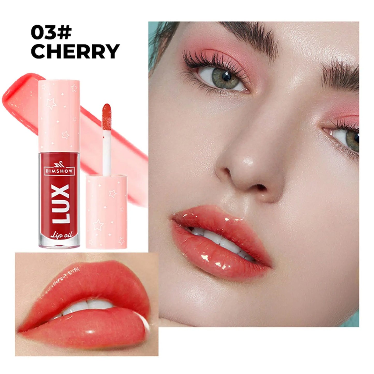 DIMSHOW 6-Color Lip Gloss Set -High-Shine Hydrating Lip Glaze, Glossy Finish for Daily & Party Makeup