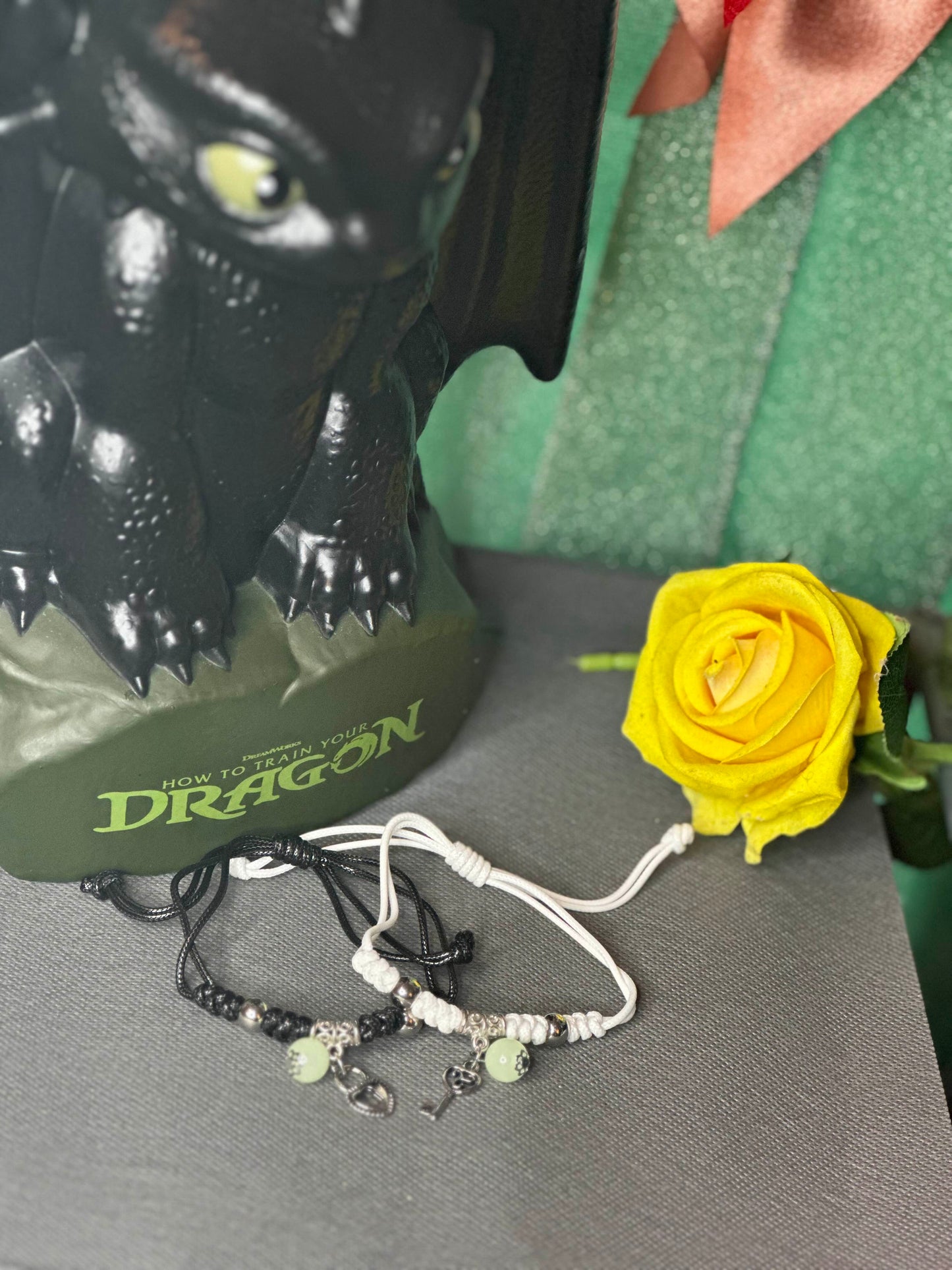 Glow-in-the-Dark Couple Bracelet ✨ | Adjustable Luminous Charm | Perfect Gift