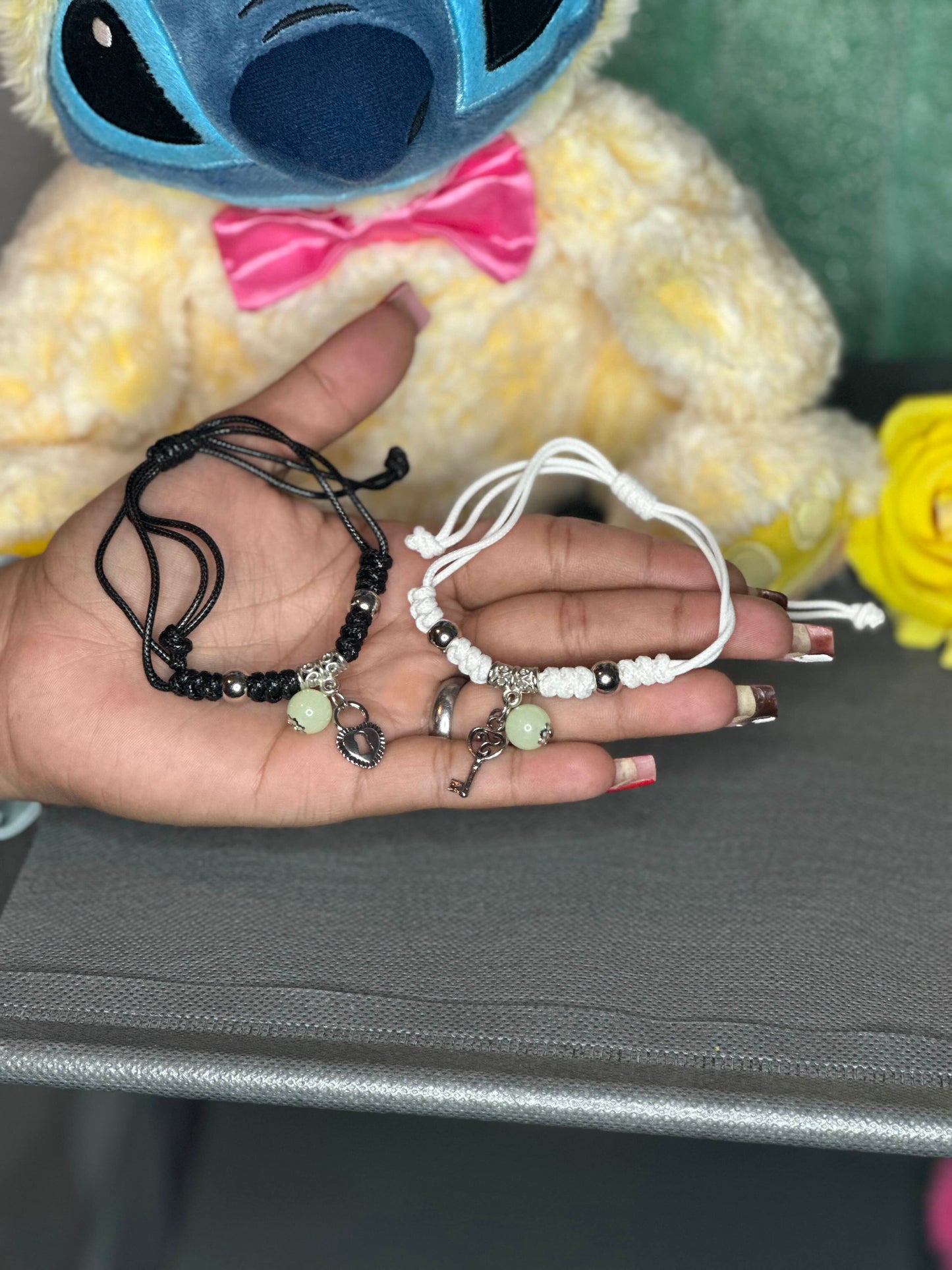 Glow-in-the-Dark Couple Bracelet ✨ | Adjustable Luminous Charm | Perfect Gift