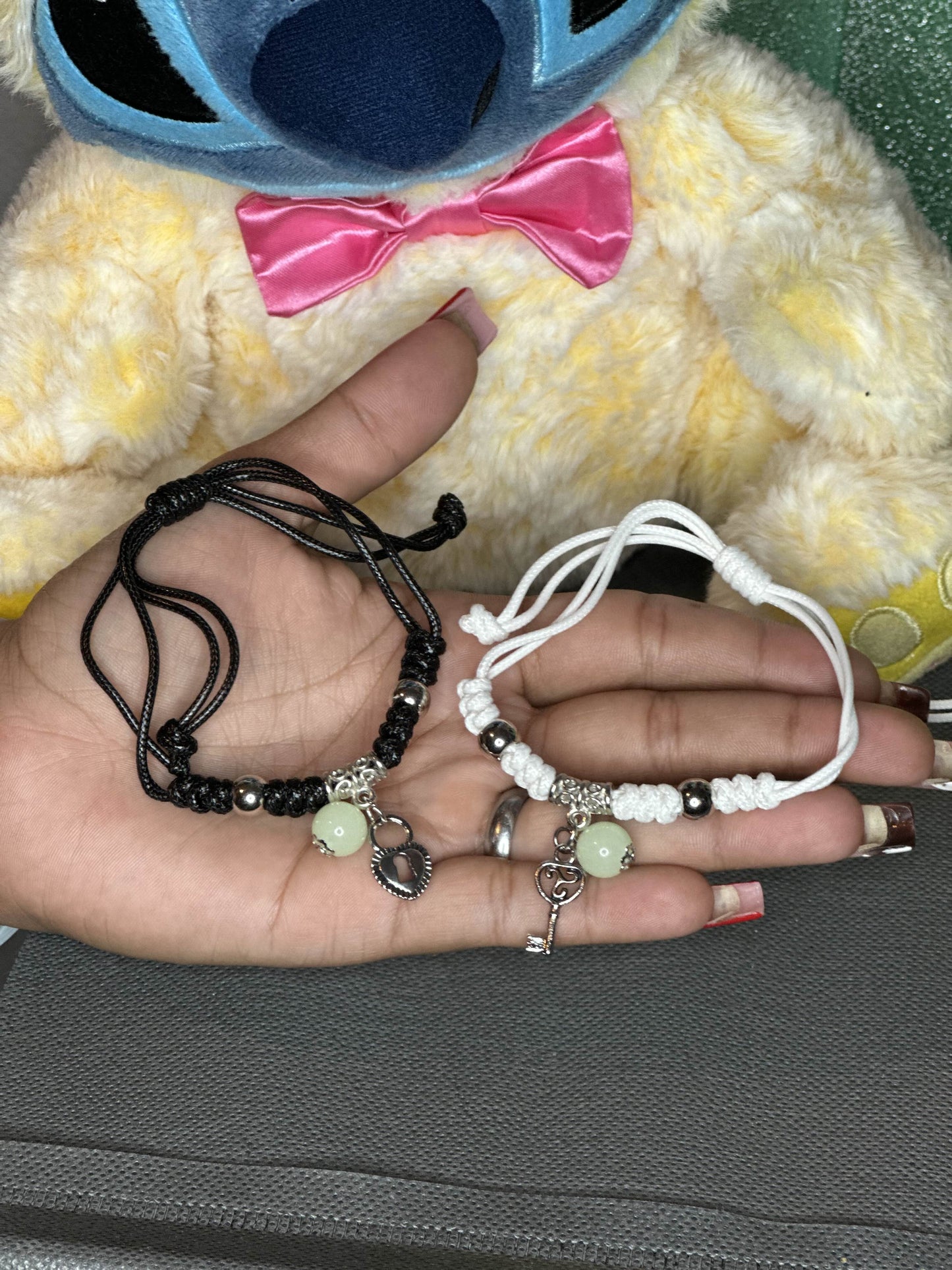 Glow-in-the-Dark Couple Bracelet ✨ | Adjustable Luminous Charm | Perfect Gift