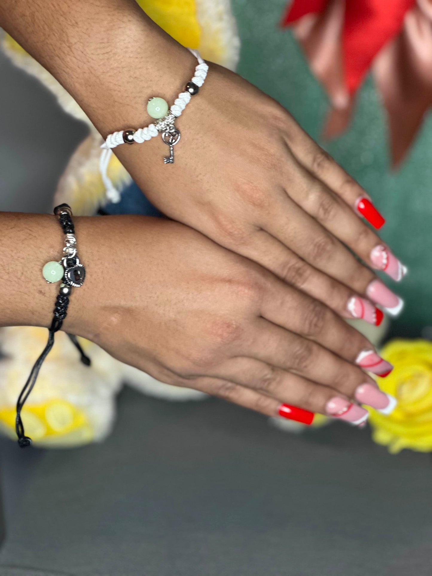 Glow-in-the-Dark Couple Bracelet ✨ | Adjustable Luminous Charm | Perfect Gift