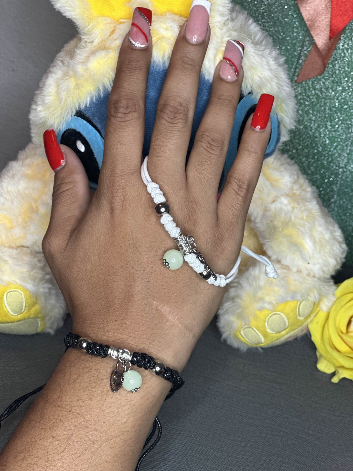 Glow-in-the-Dark Couple Bracelet ✨ | Adjustable Luminous Charm | Perfect Gift