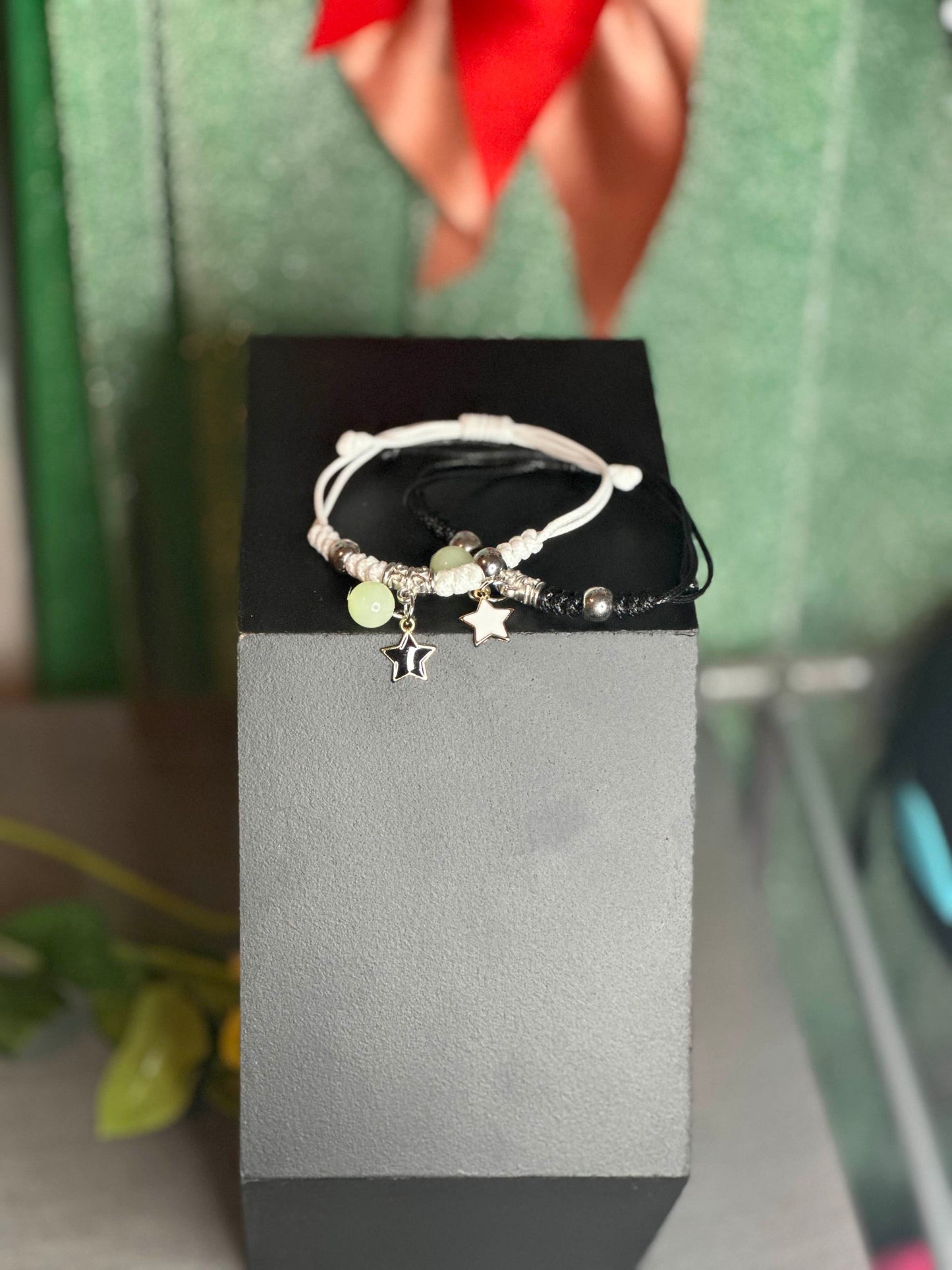 Glow-in-the-Dark Couple Bracelet ✨ | Adjustable Luminous Charm | Perfect Gift