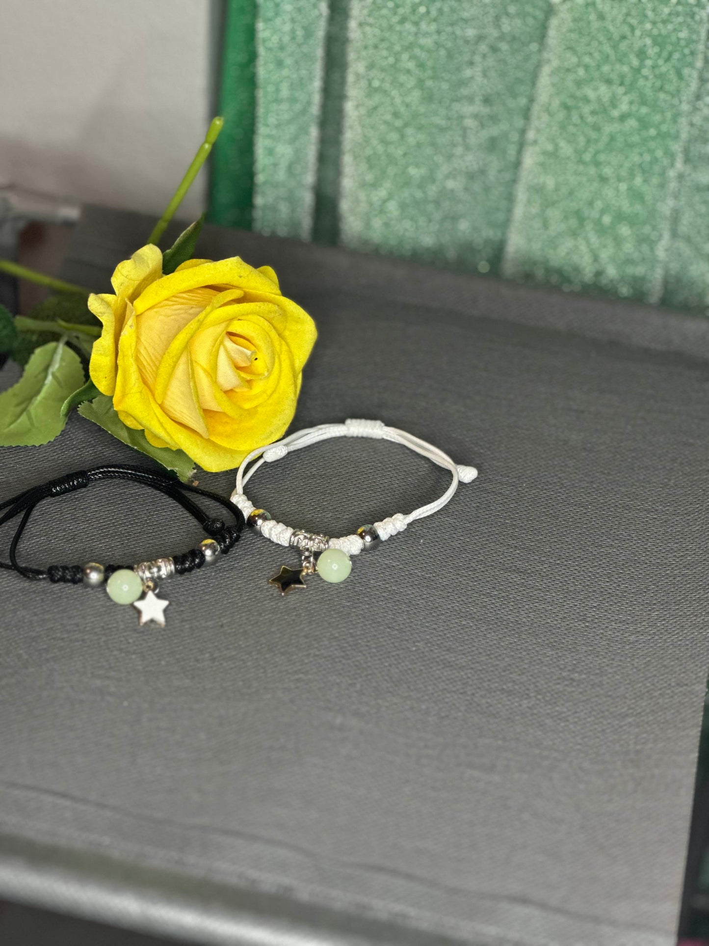 Glow-in-the-Dark Couple Bracelet ✨ | Adjustable Luminous Charm | Perfect Gift