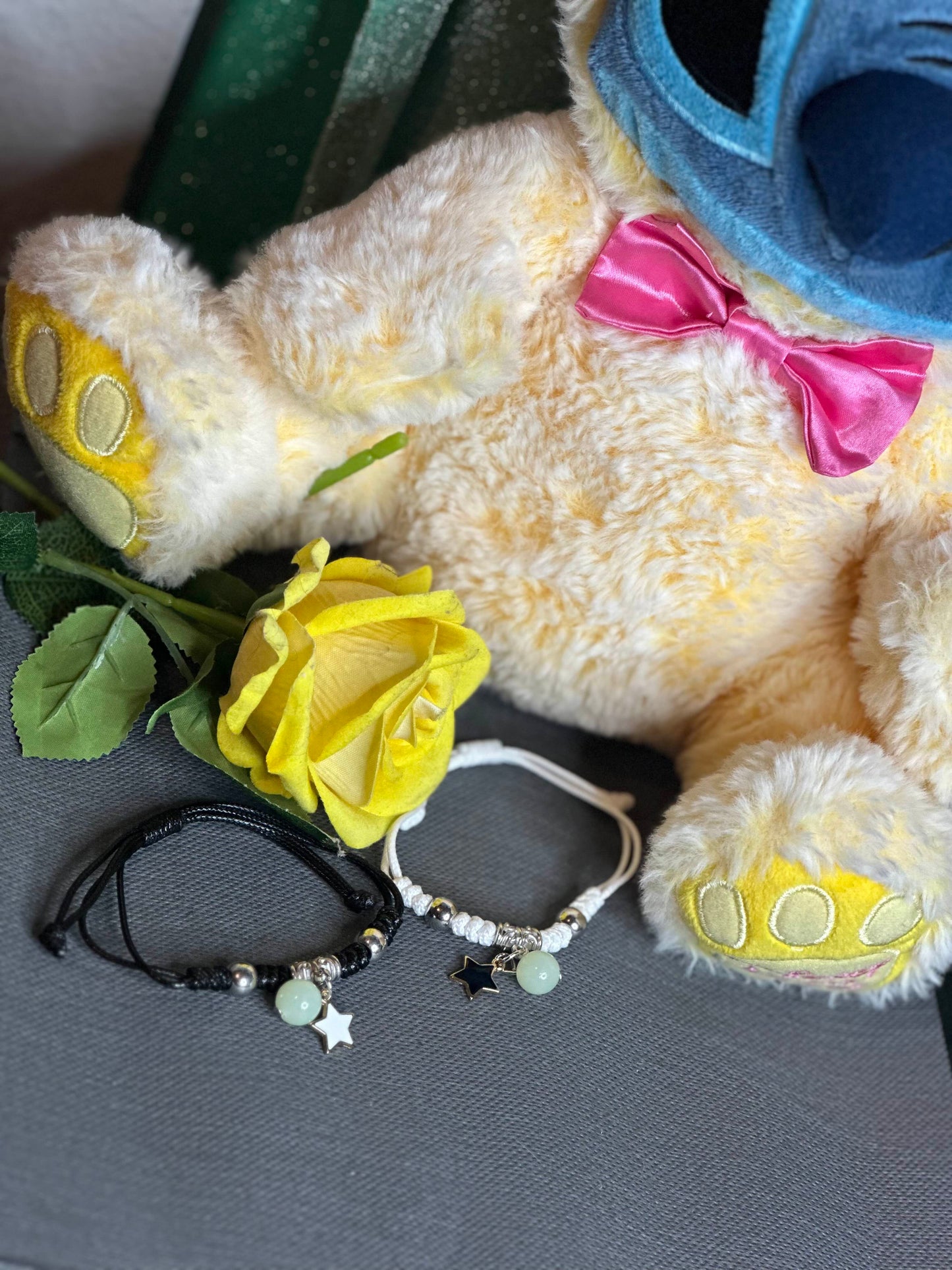 Glow-in-the-Dark Couple Bracelet ✨ | Adjustable Luminous Charm | Perfect Gift