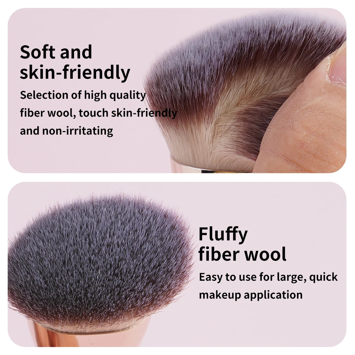 4-Piece Professional Dual-Ended Makeup Brush Set with Travel Case”