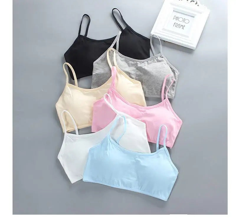 3-Pack Soft Cotton Training Bra – Wireless, Seamless & Comfortable