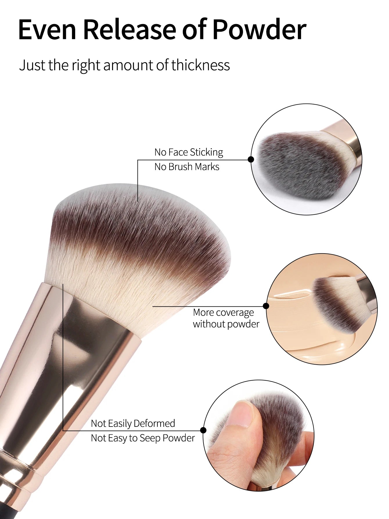 4-Piece Professional Dual-Ended Makeup Brush Set with Travel Case”