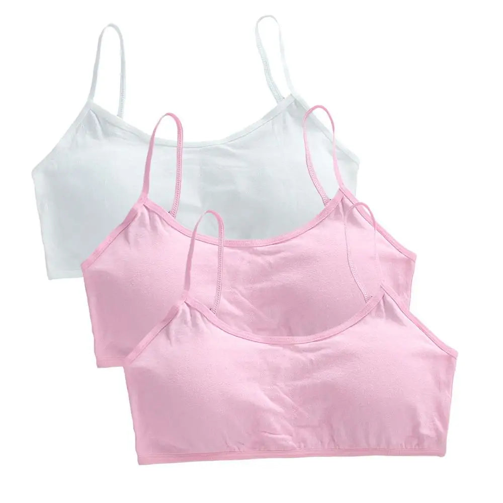 3-Pack Soft Cotton Training Bra – Wireless, Seamless & Comfortable