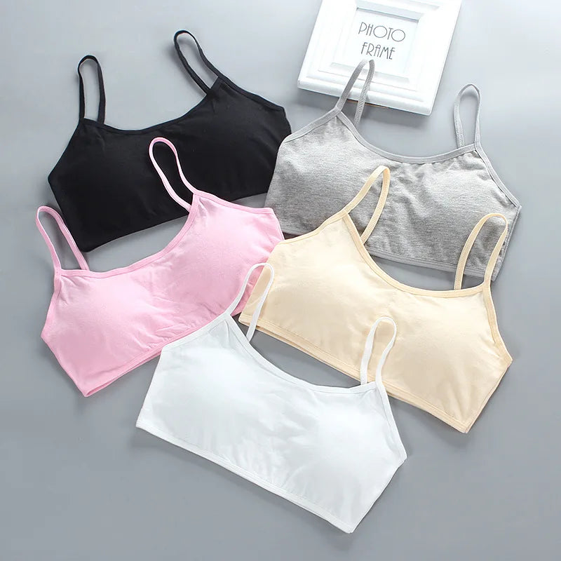 3-Pack Soft Cotton Training Bra – Wireless, Seamless & Comfortable