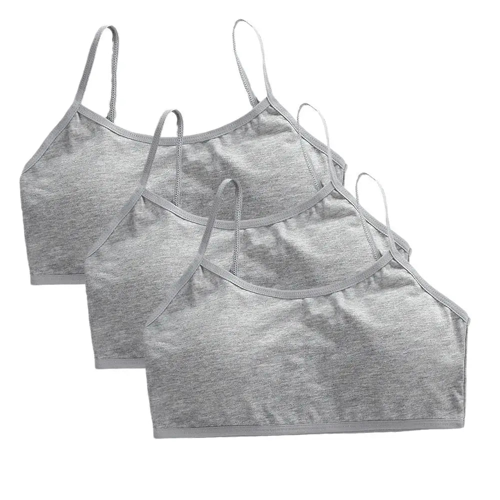 3-Pack Soft Cotton Training Bra – Wireless, Seamless & Comfortable