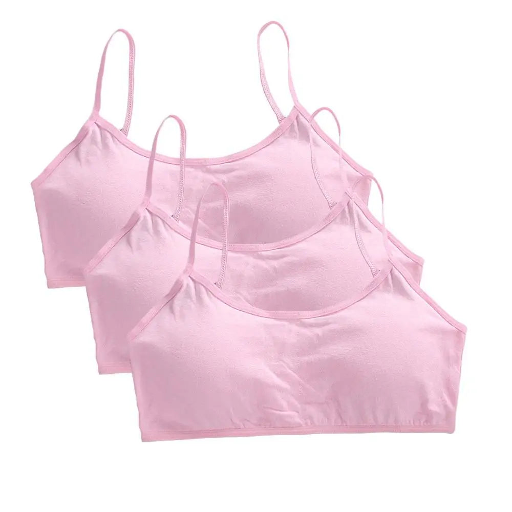 3-Pack Soft Cotton Training Bra – Wireless, Seamless & Comfortable